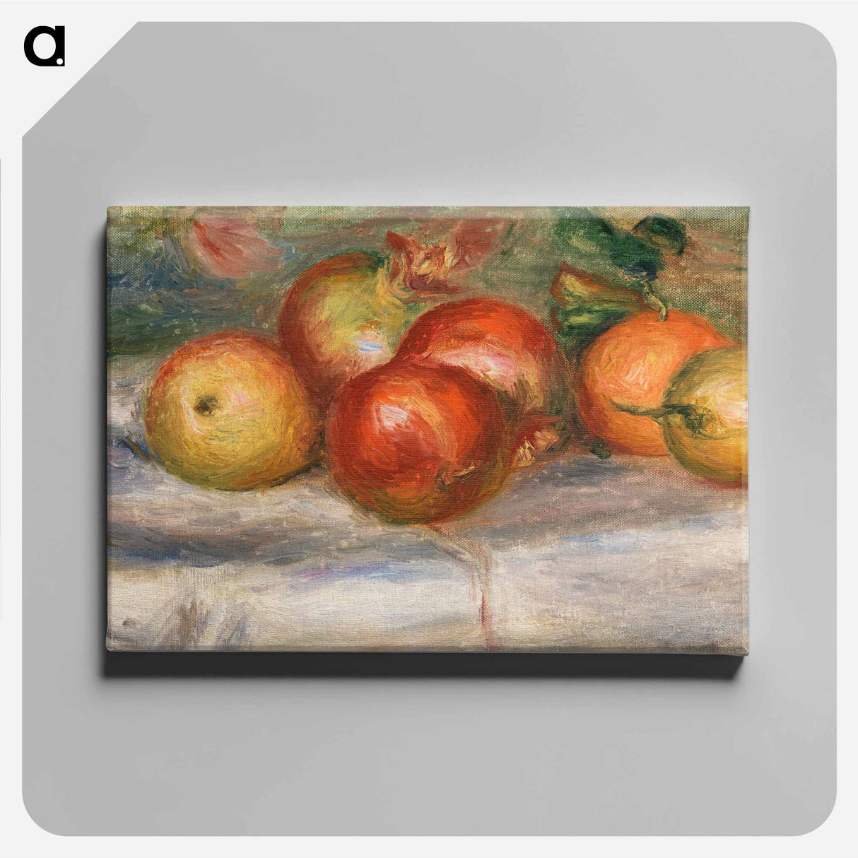 アートパネル-Apples, Oranges, and Lemons - ピエール オーギュスト ルノワール Canvas.