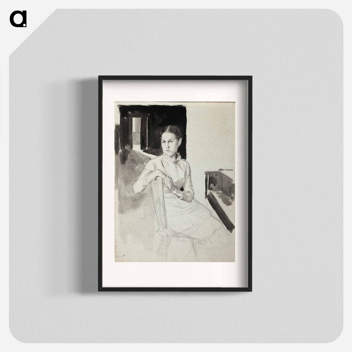 Annie Edelfelt, taiteilijan sisar - アルバート エーデルフェルト Poster.