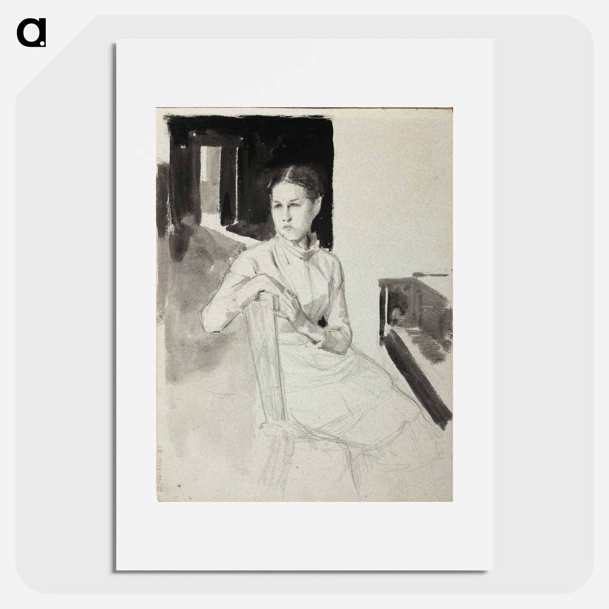 Annie Edelfelt, taiteilijan sisar - アルバート エーデルフェルト Poster.