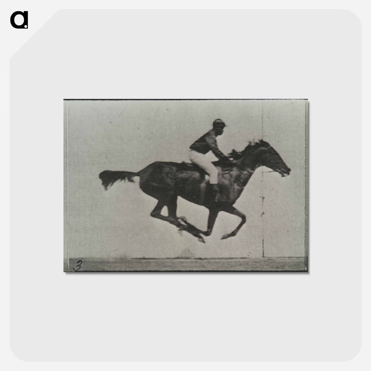 アートポストカード-Galloping Horse and Rider
- エドワード マイブリッジ Postcard.