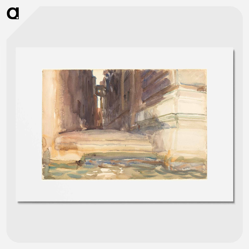 The Calle della Rosa with the Monte di Pietà, Venice - John Singer Sargent Poster.
