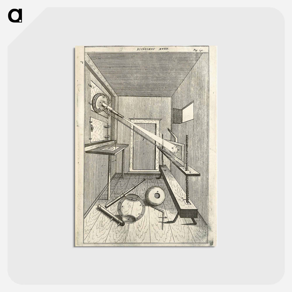 アートポストカード-Optical Projection Through a Telescopic Lens
- 国立医学図書館 Postcard.
