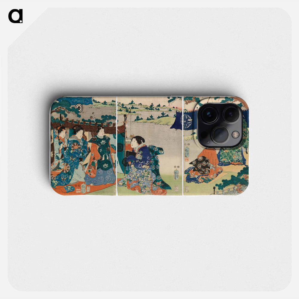 Genjin tarinasta - 歌川 国芳 Phone Case.