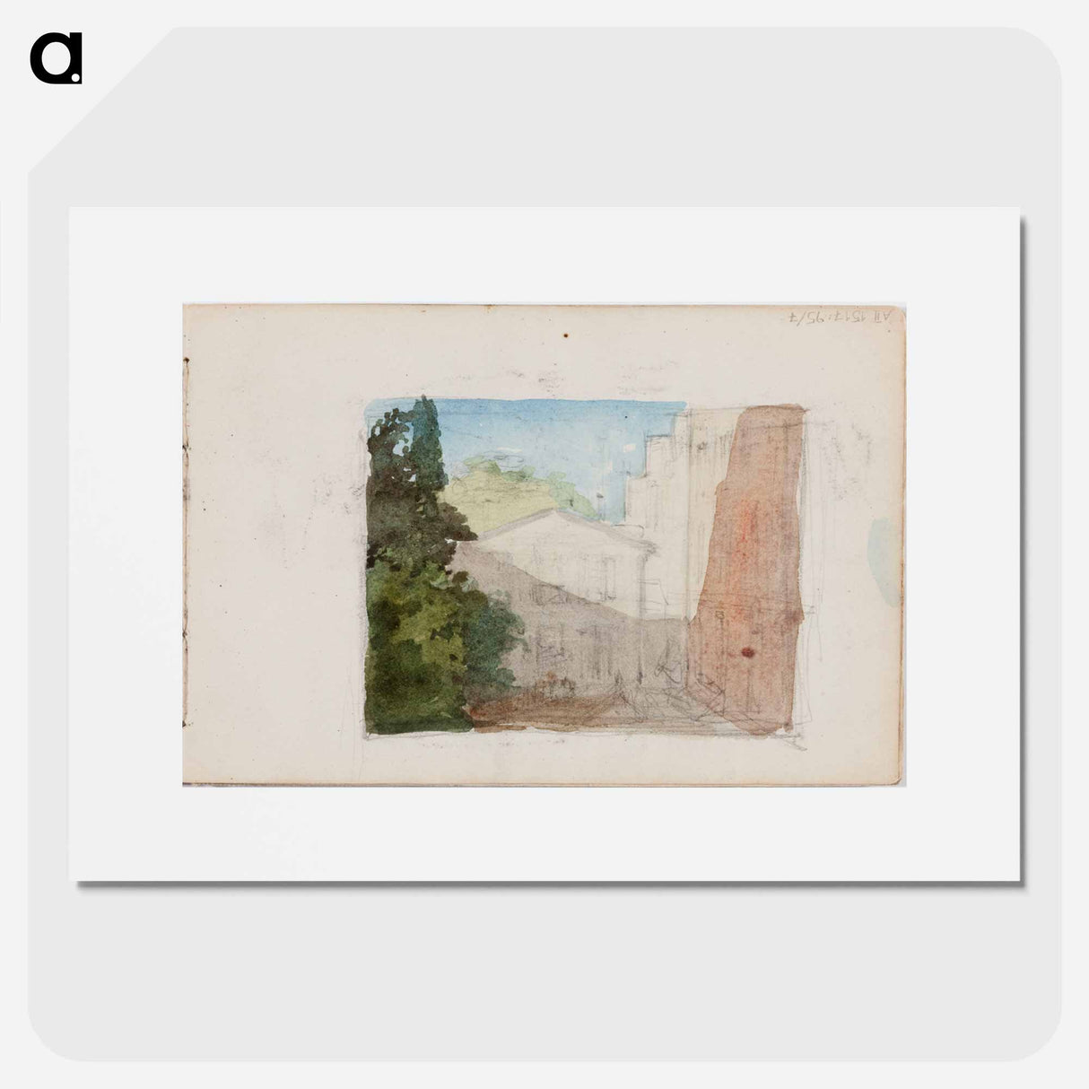 (unknown)part of a sketchbook - アルバート エーデルフェルト Poster.