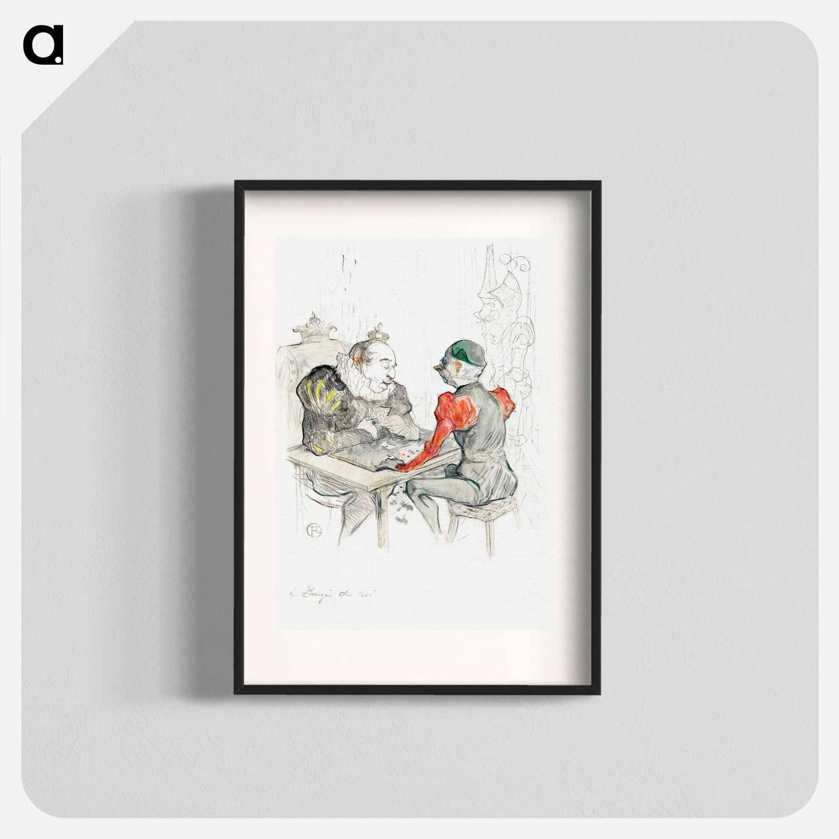 The Bézigue - Henri de Toulouse-Lautrec Poster.