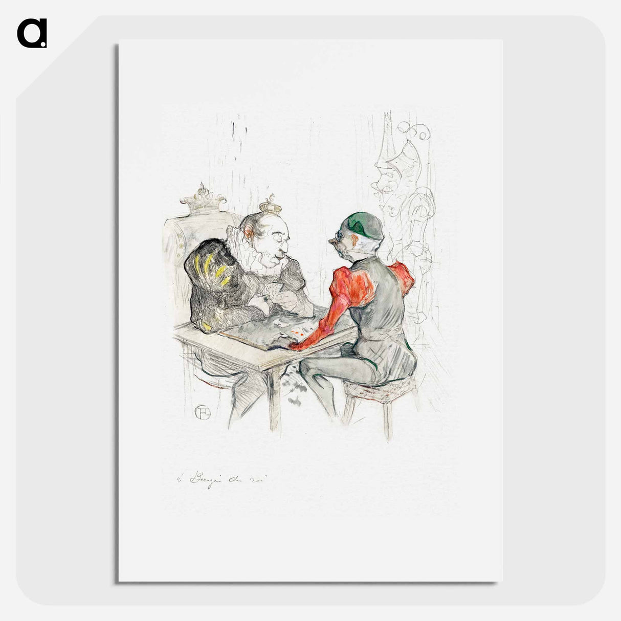 The Bézigue - Henri de Toulouse-Lautrec Poster.