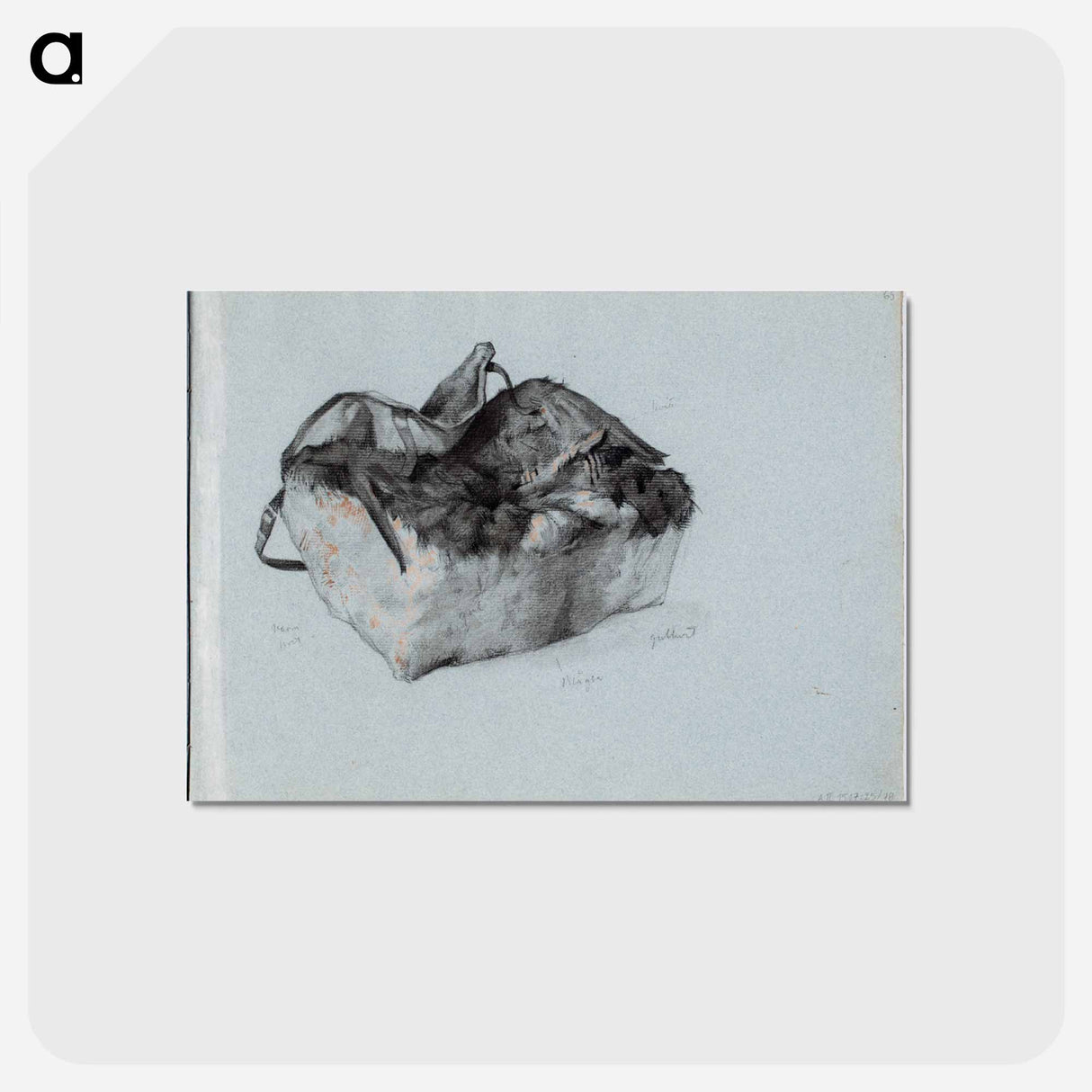 (unknown)part of a sketchbook - アルバート エーデルフェルト Postcard.