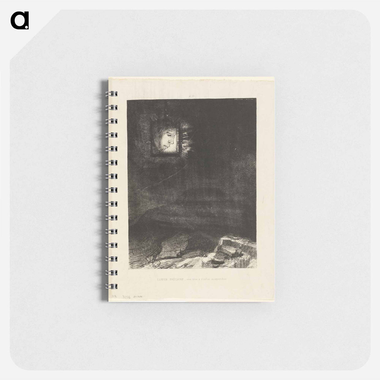 Precarious Glimmering, a Head Suspended from Infinity - オディロン ルドン Memo.