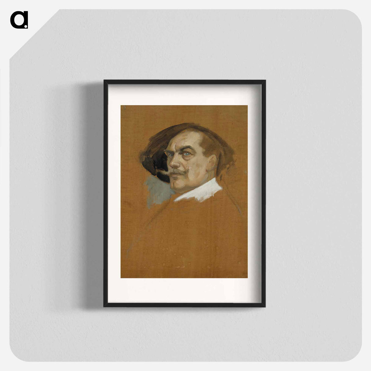 Self-portrait in a dress of the 17th century, study - アルバート エーデルフェルト Poster.