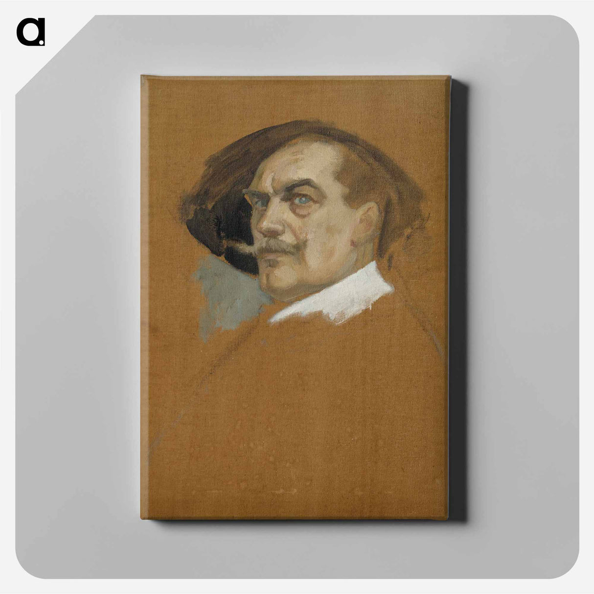 Self-portrait in a dress of the 17th century, study - アルバート エーデルフェルト Canvas.