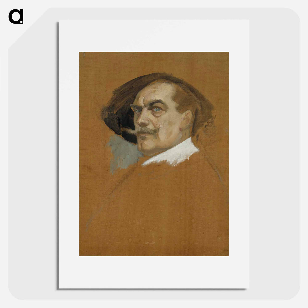 Self-portrait in a dress of the 17th century, study - アルバート エーデルフェルト Poster.