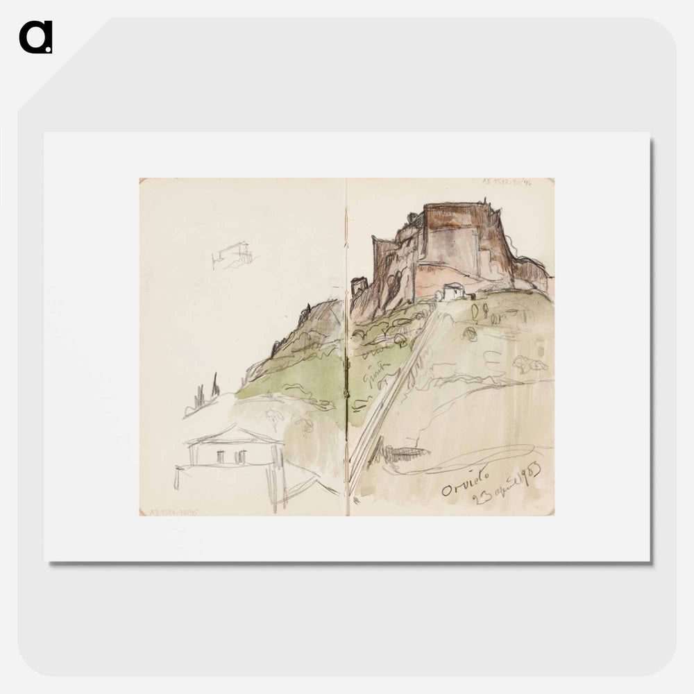 (unknown)part of a sketchbook - アルバート エーデルフェルト Poster.