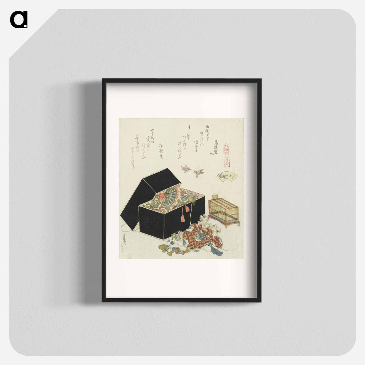アートポスター-A comparison of Genroku poems and shells - 葛飾 北斎 Poster.