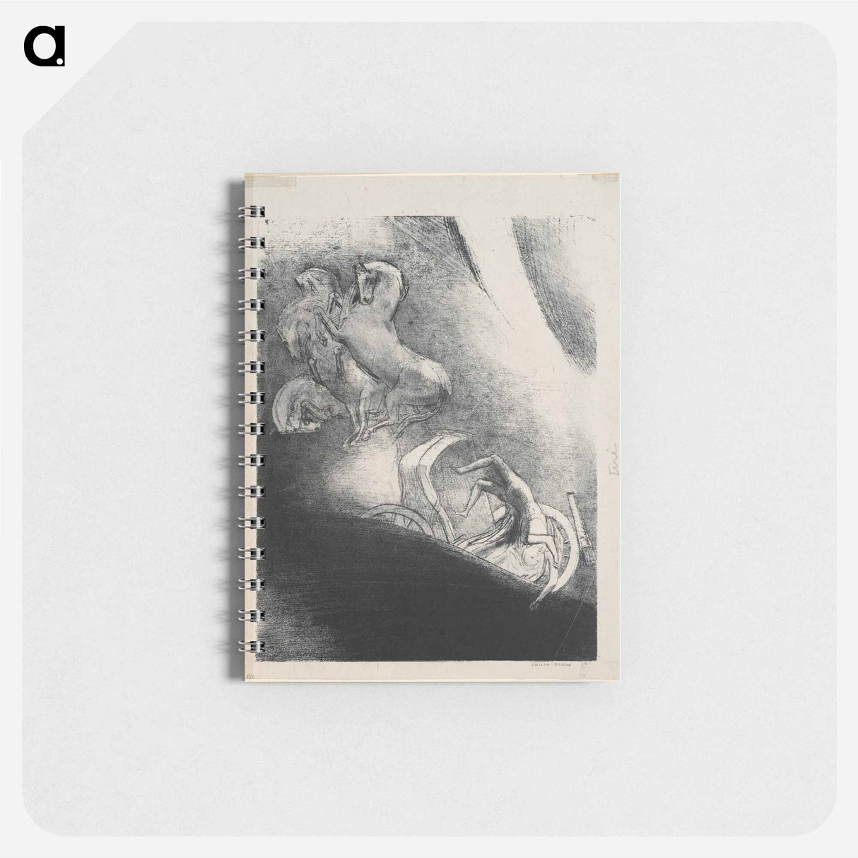 He Falls Head Foremost Into the Abyss - オディロン ルドン Memo.