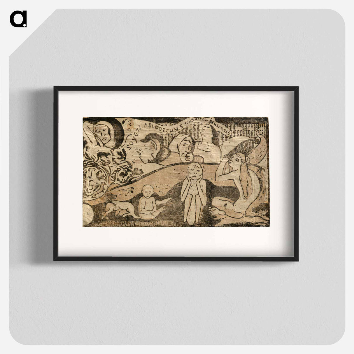 Soyez amoureuses, vous serez heureuses (Love, and You Will be Happy) - ポール ゴーギャン Poster.