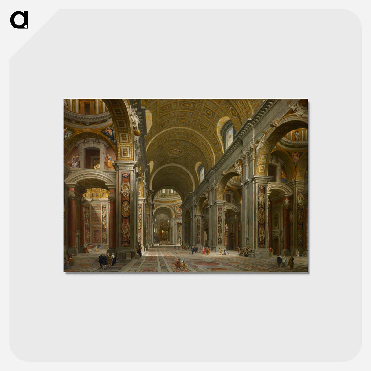 アートポストカード-Interior of St. Peter's
- セントルイス美術館 Postcard.