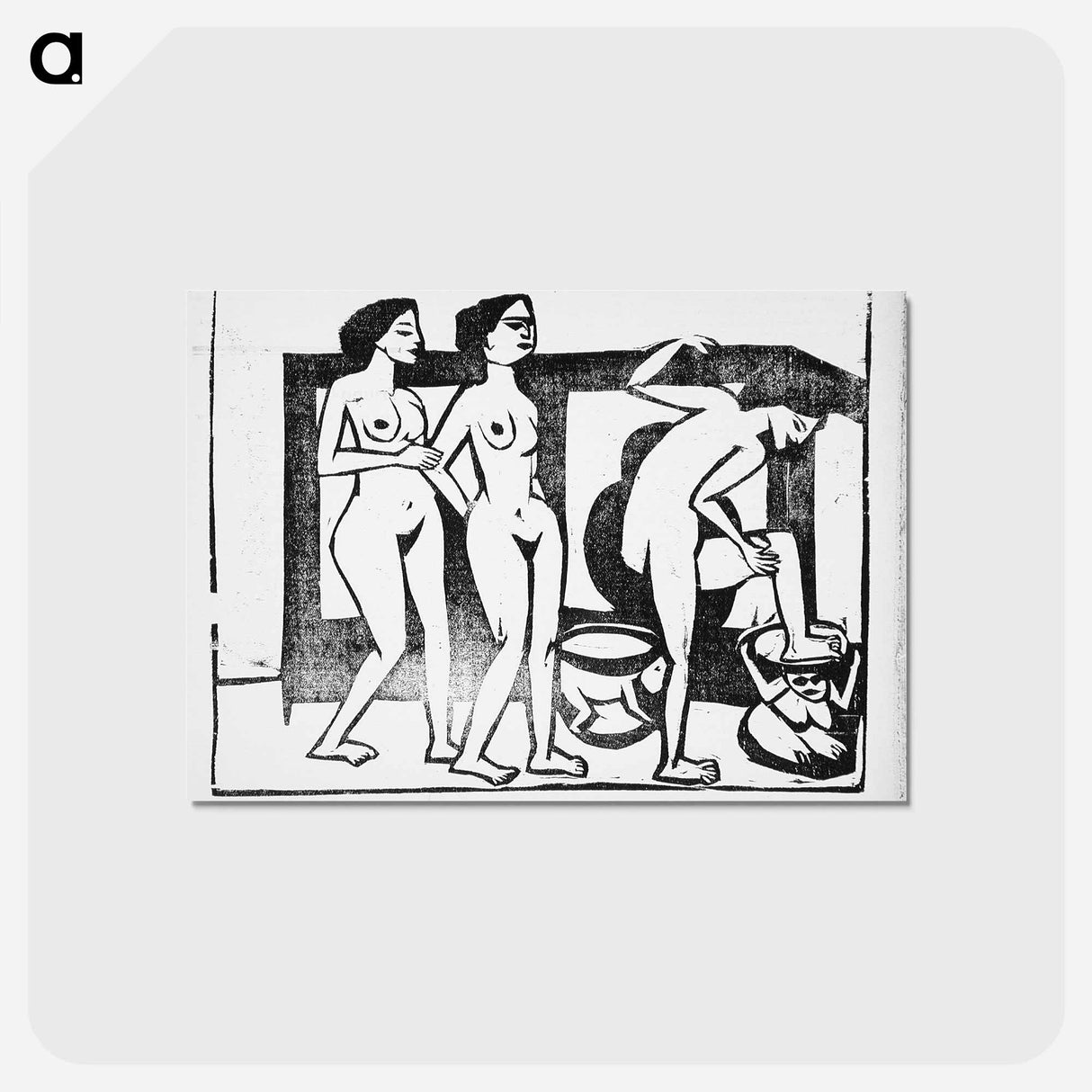 アートポストカード-Nudes - エルンスト ルートヴィヒ キルヒナー Postcard.