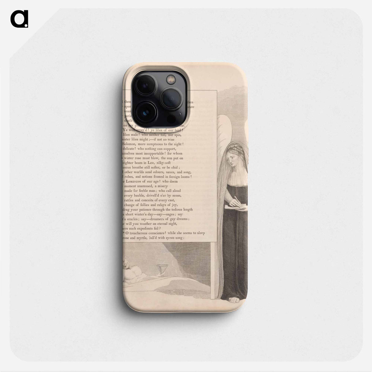 O treacherous conscience! while she seems to sleep - William Blake Phone Case.