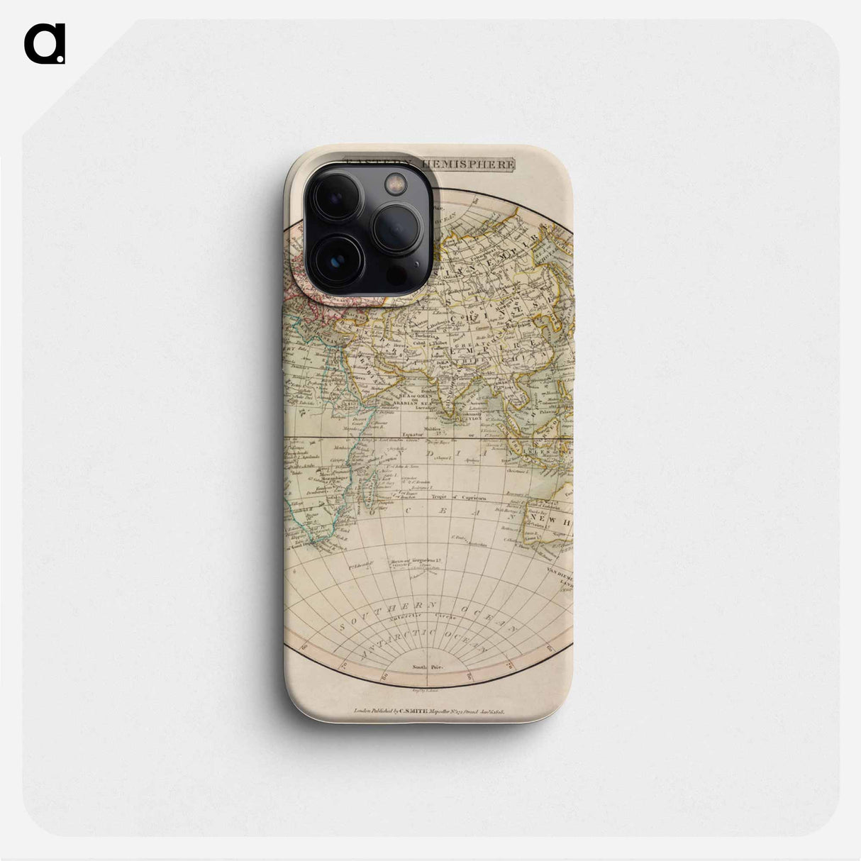 Eastern Hemisphere - アンティーク地図 Phone Case.
