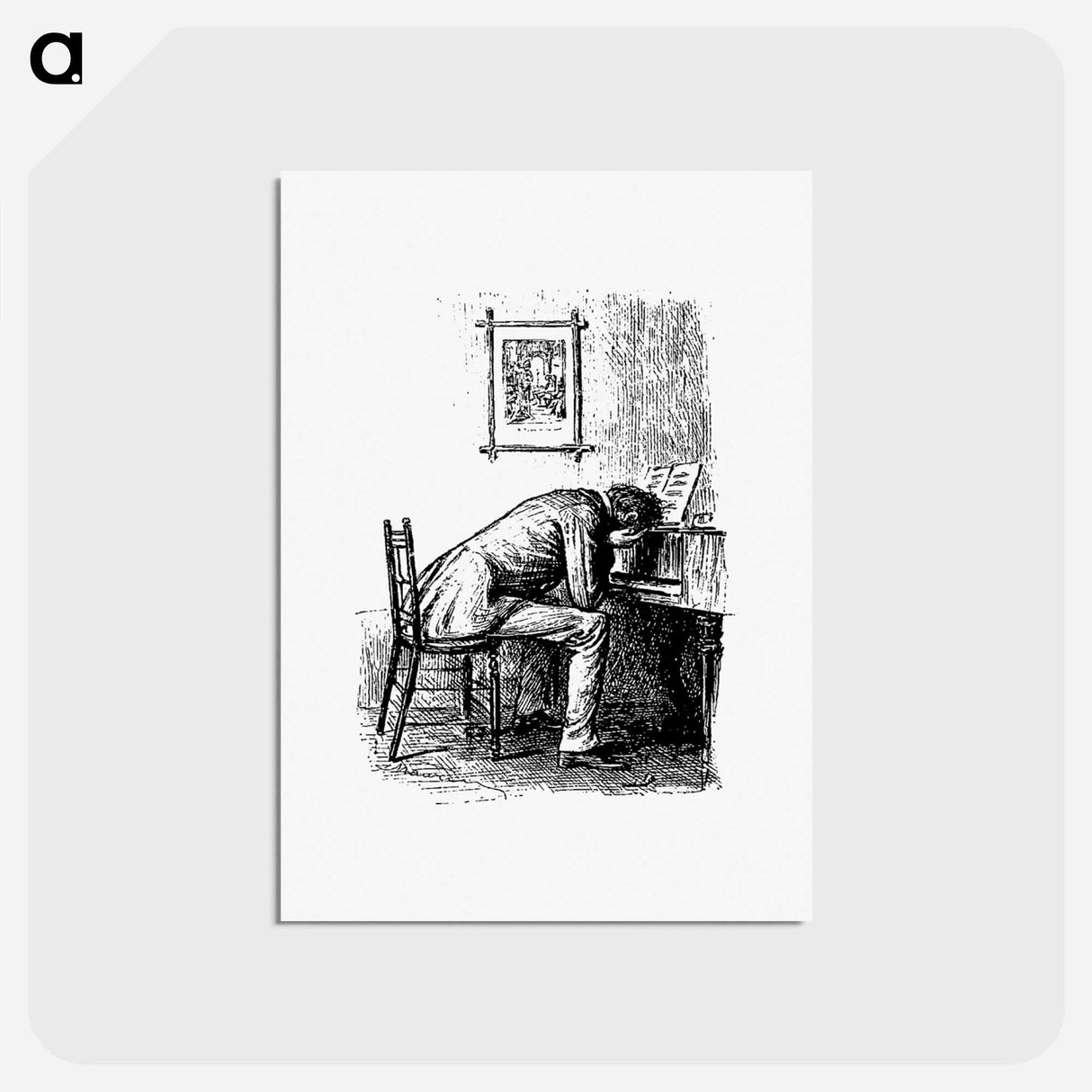 アートポストカード-Sad Pianist from Peter Ibbetson
- 大英図書館 Postcard.