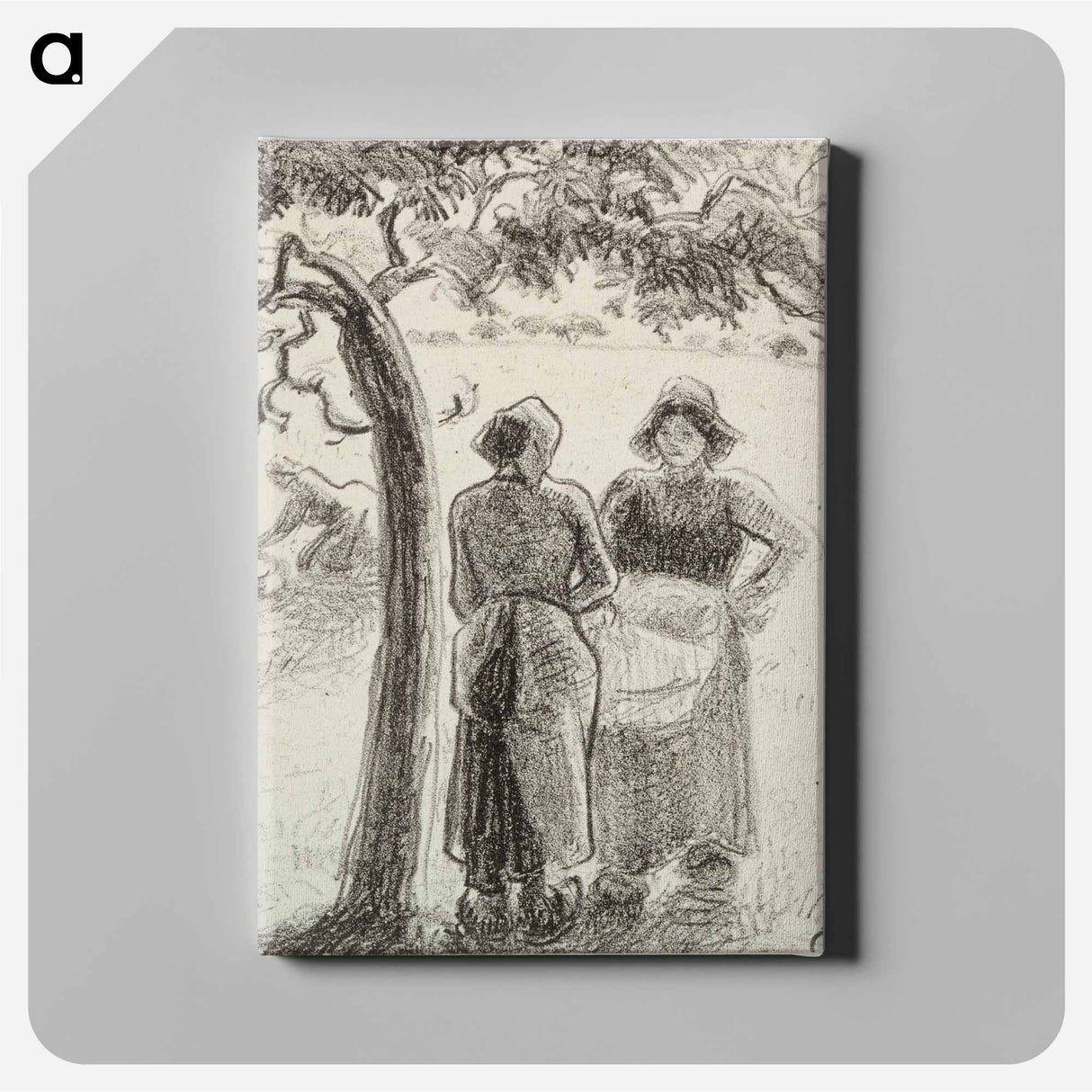 Landscape in brittany - カミーユ ピサロ Canvas.