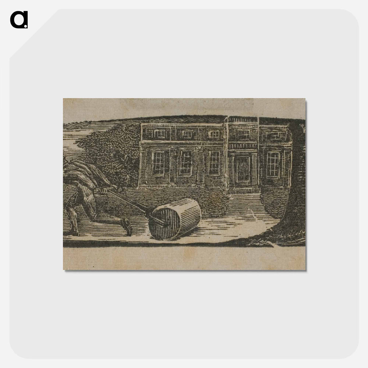 アートポストカード-A Rolling Stone is Ever Bare of Moss - ウィリアム ブレイク Postcard.