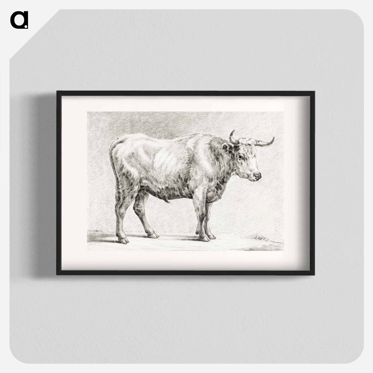 Standing bull - Jean Bernard Poster.