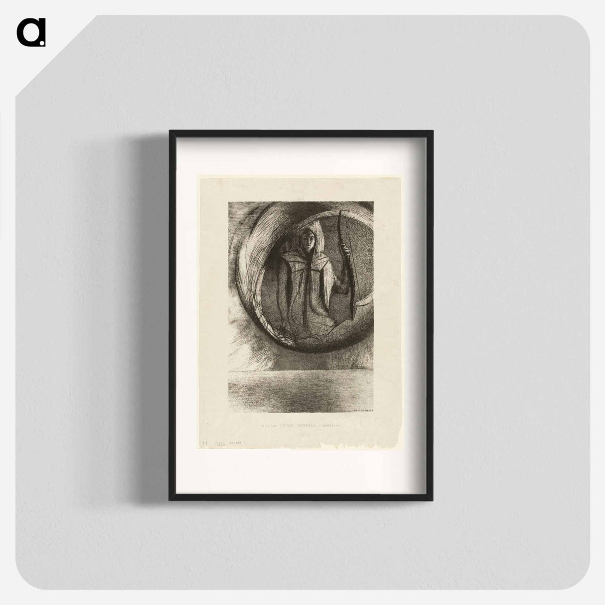 And Beyond, the Astral Idol, the Apotheosis - Odilon Redon Poster.