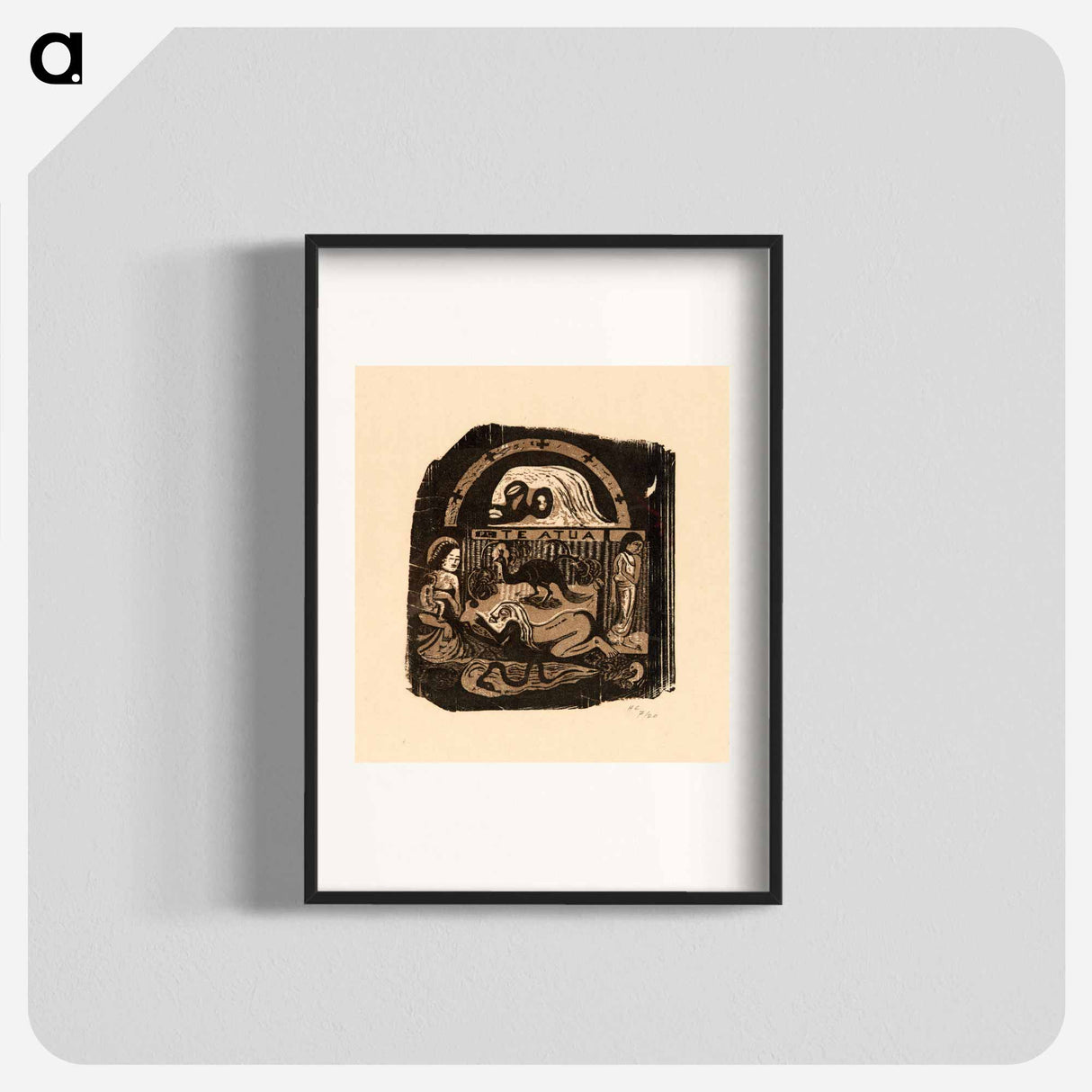 Te atua (The God) - Paul Gauguin Poster.