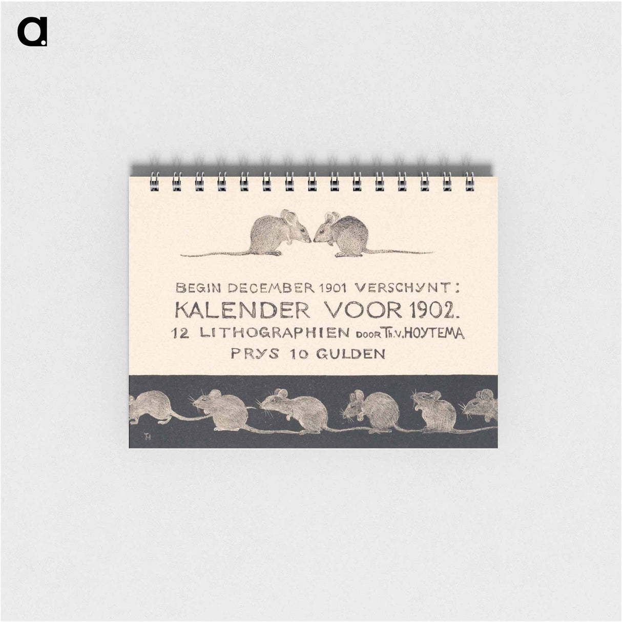 アートメモ帳-Aankondiging voor kalender 1902 - テオ ヴァン ホイテマ Memo.