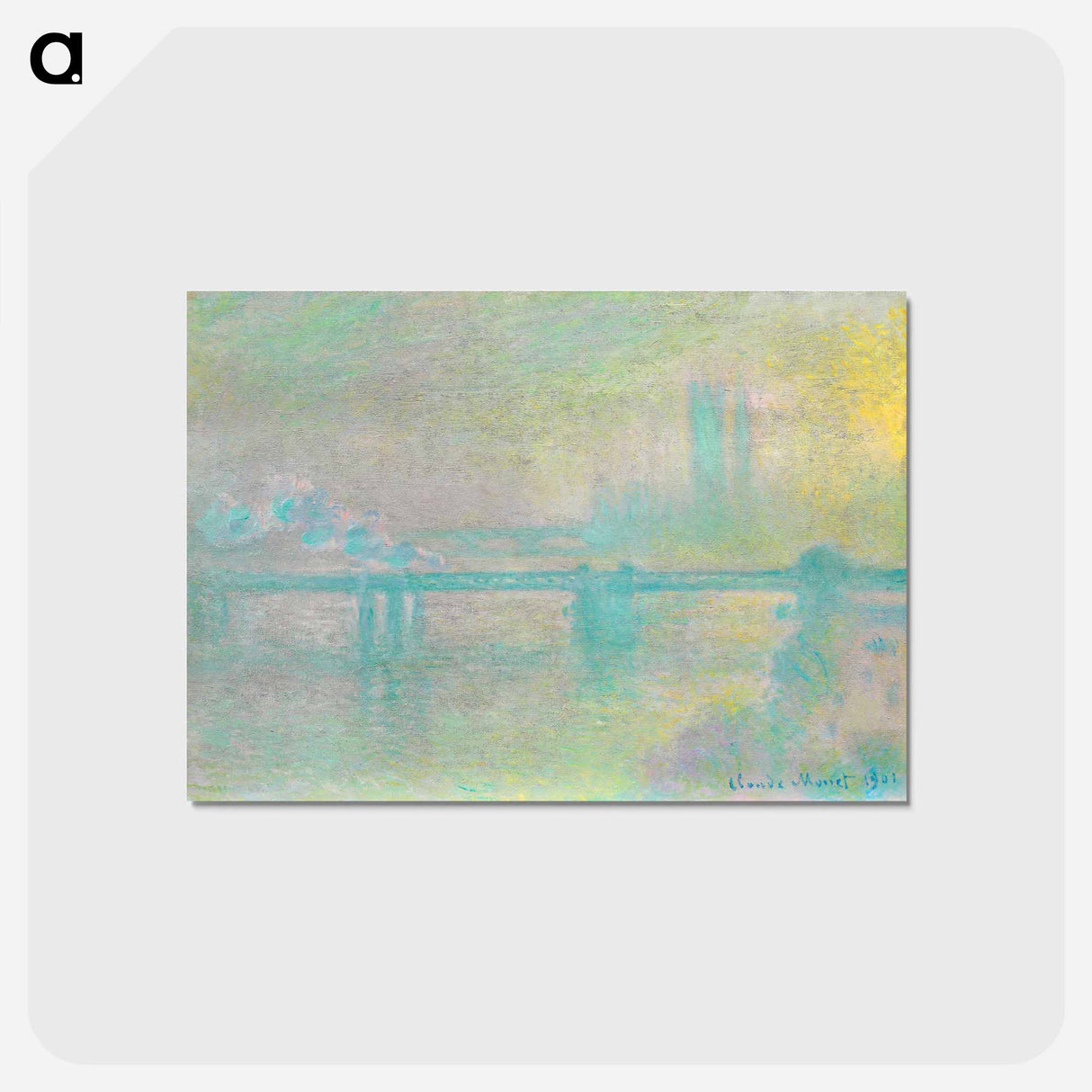 アートポストカード-Charing Cross Bridge, London - クロード モネ Postcard.