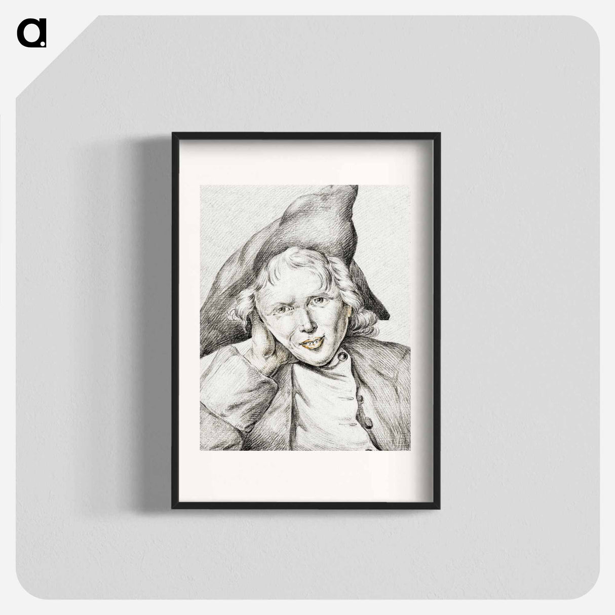 Portrait of a smiling boy - Jean Bernard Poster.