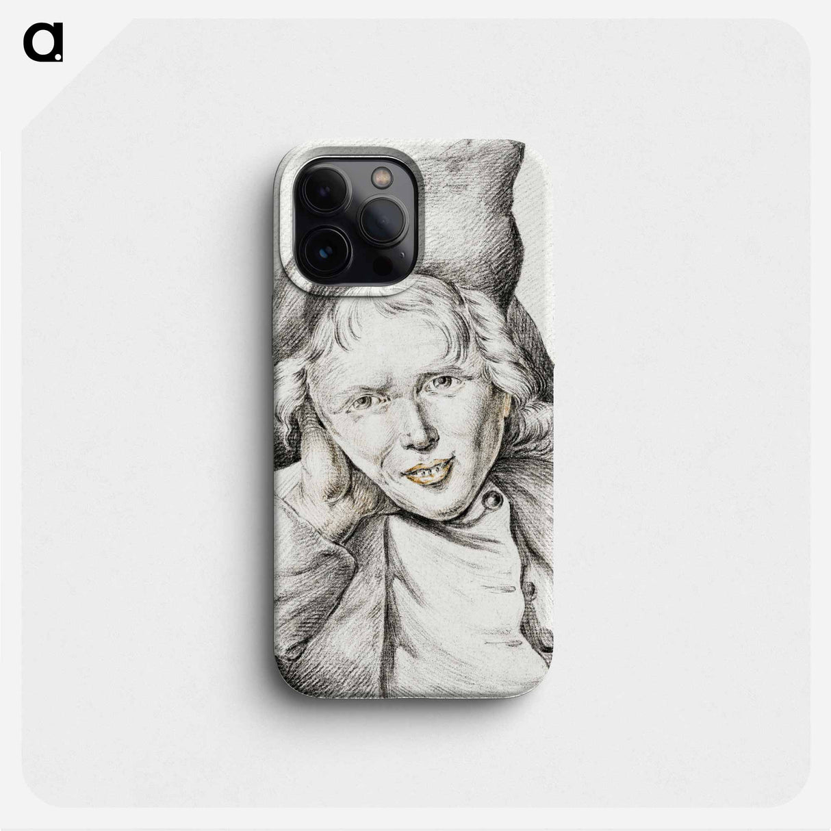 Portrait of a smiling boy - Jean Bernard Phone Case.