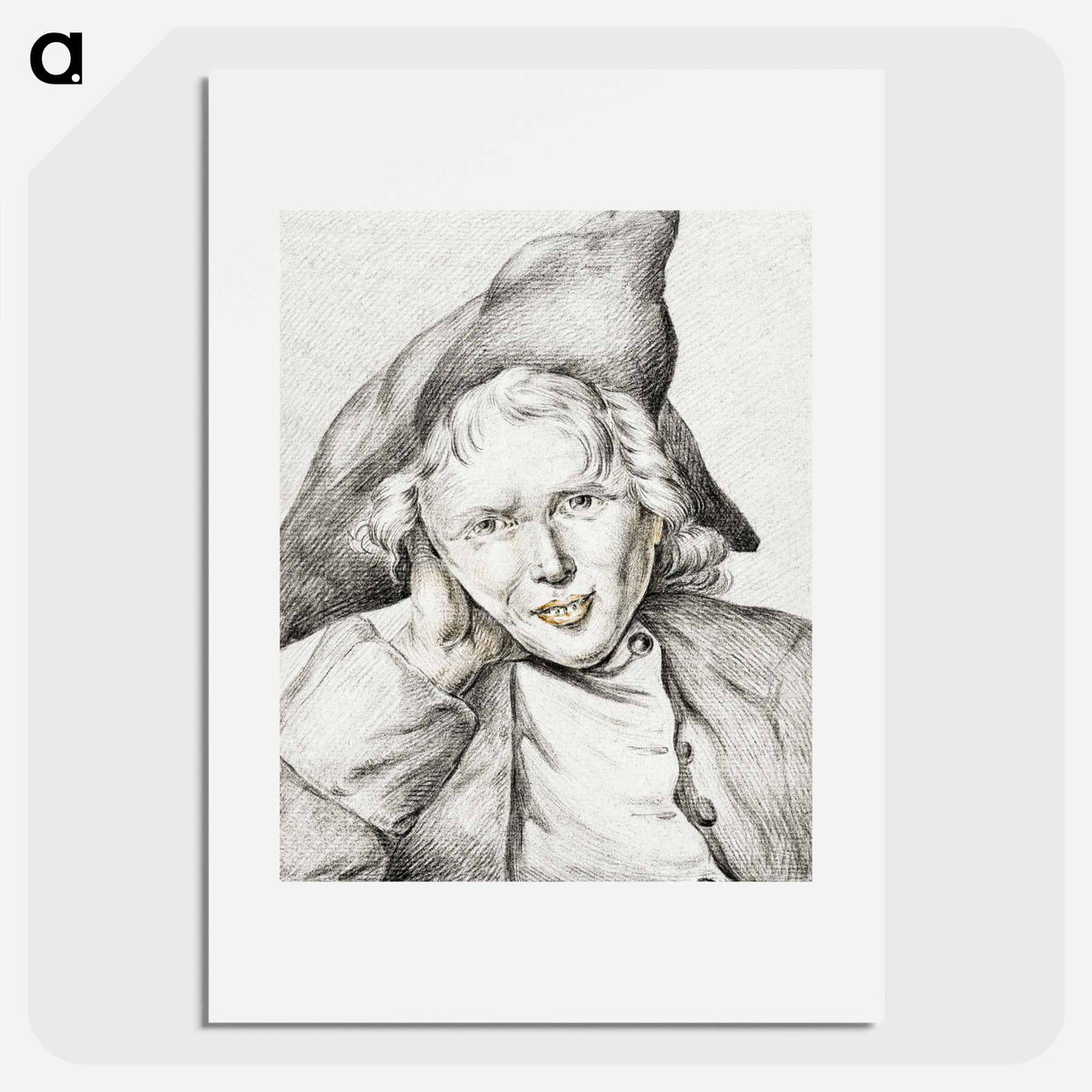 Portrait of a smiling boy - Jean Bernard Poster.