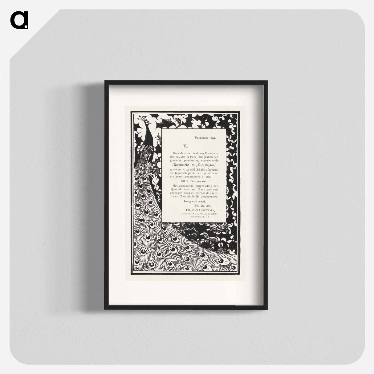 A safe and secure place for your pet - Theo van Hoytema Poster.