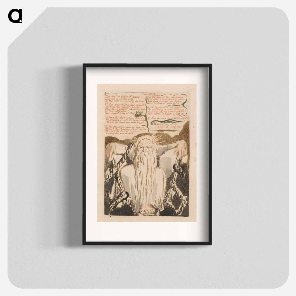 The First Book of Urizen, Plate 27, "They Lived a Period of Years . . . ." - William Blake Poster.