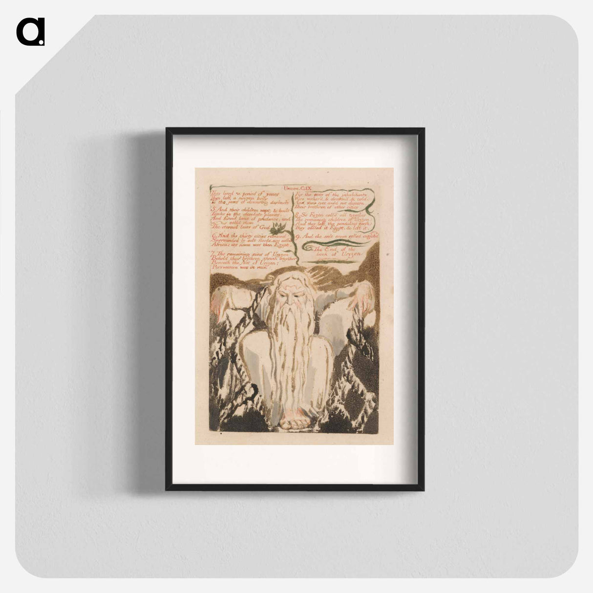 The First Book of Urizen, Plate 27, "They Lived a Period of Years . . . ." - William Blake Poster.
