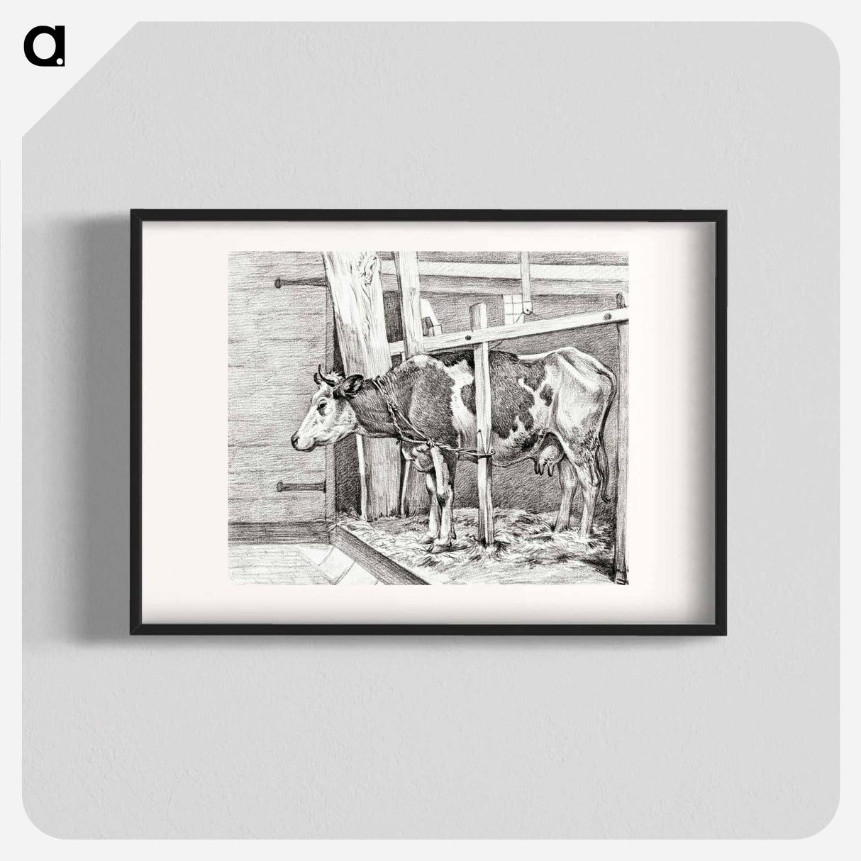 Standing cow - Jean Bernard Poster.