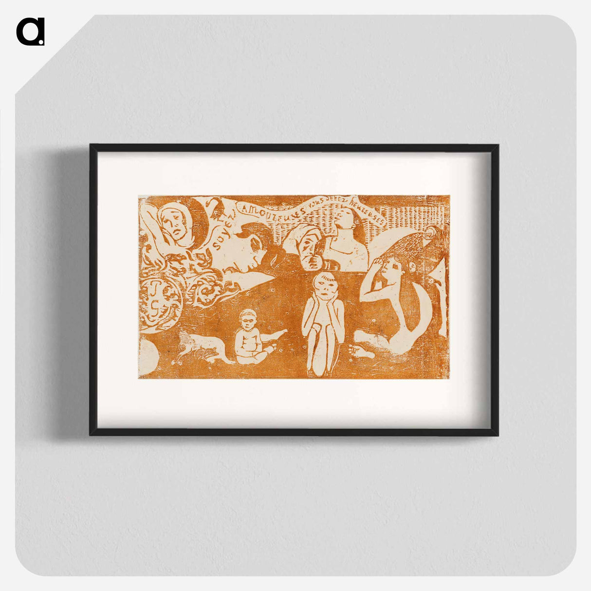 Love, and You Will Be Happy - ポール ゴーギャン Poster.