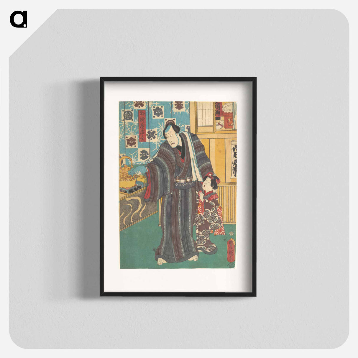 アートポスター-Actor as Master of Sagamiya
- 歌川 国貞 Poster.