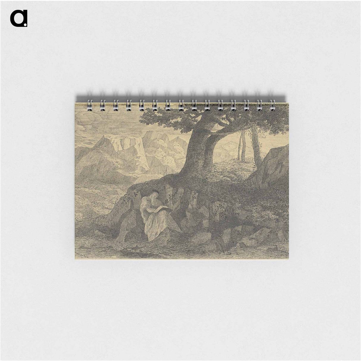 Hermit in Landscape - オディロン ルドン Memo.