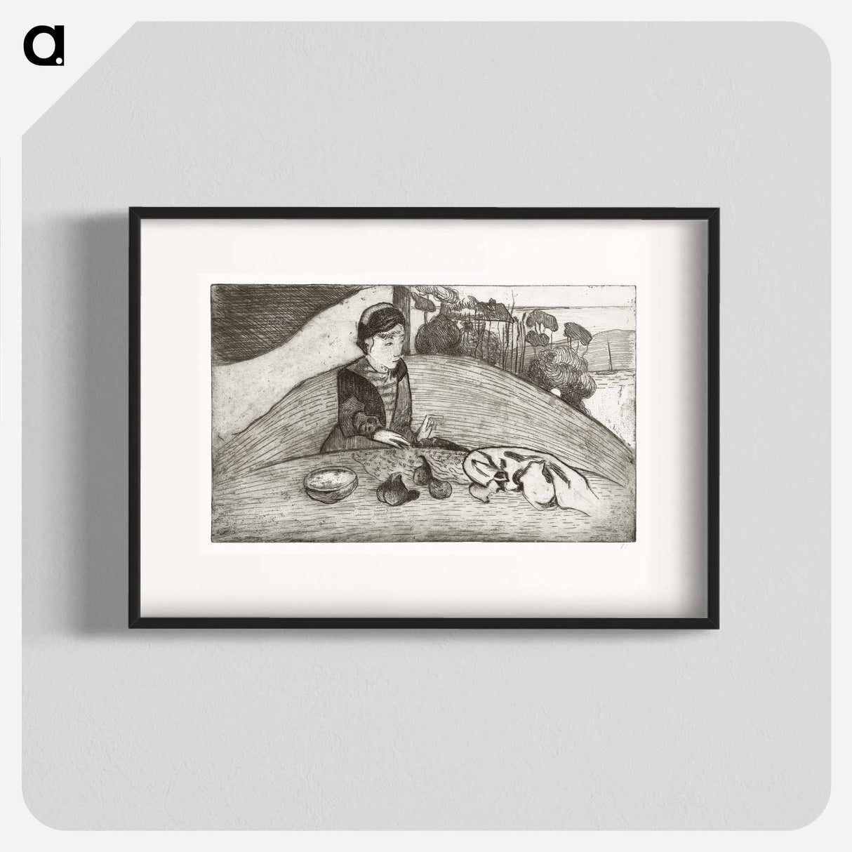 The Woman with Figs - Paul Gauguin Poster.