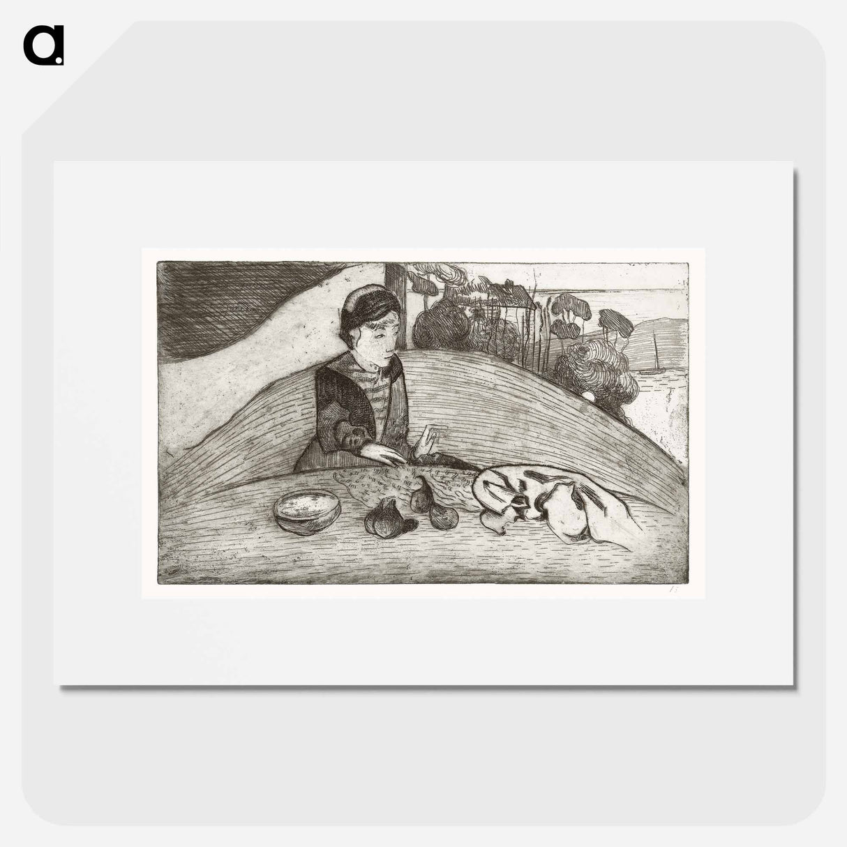 The Woman with Figs - Paul Gauguin Poster.