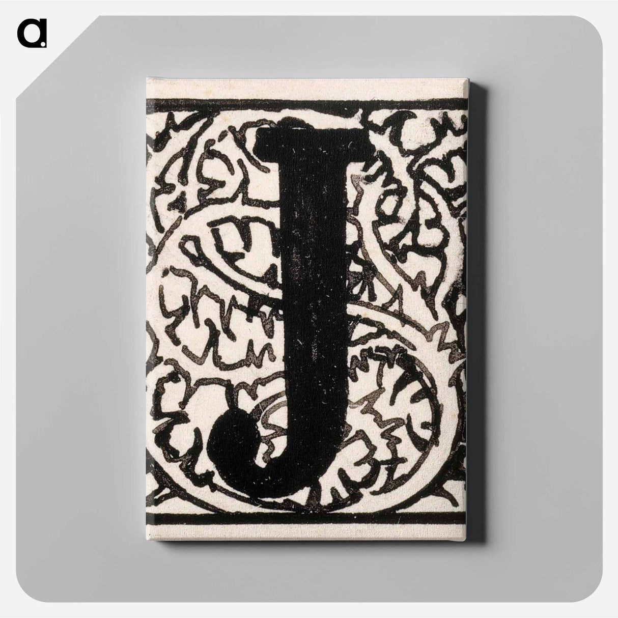 Torpan tyttö -runon alkukirjain j - アルバート エーデルフェルト Canvas.