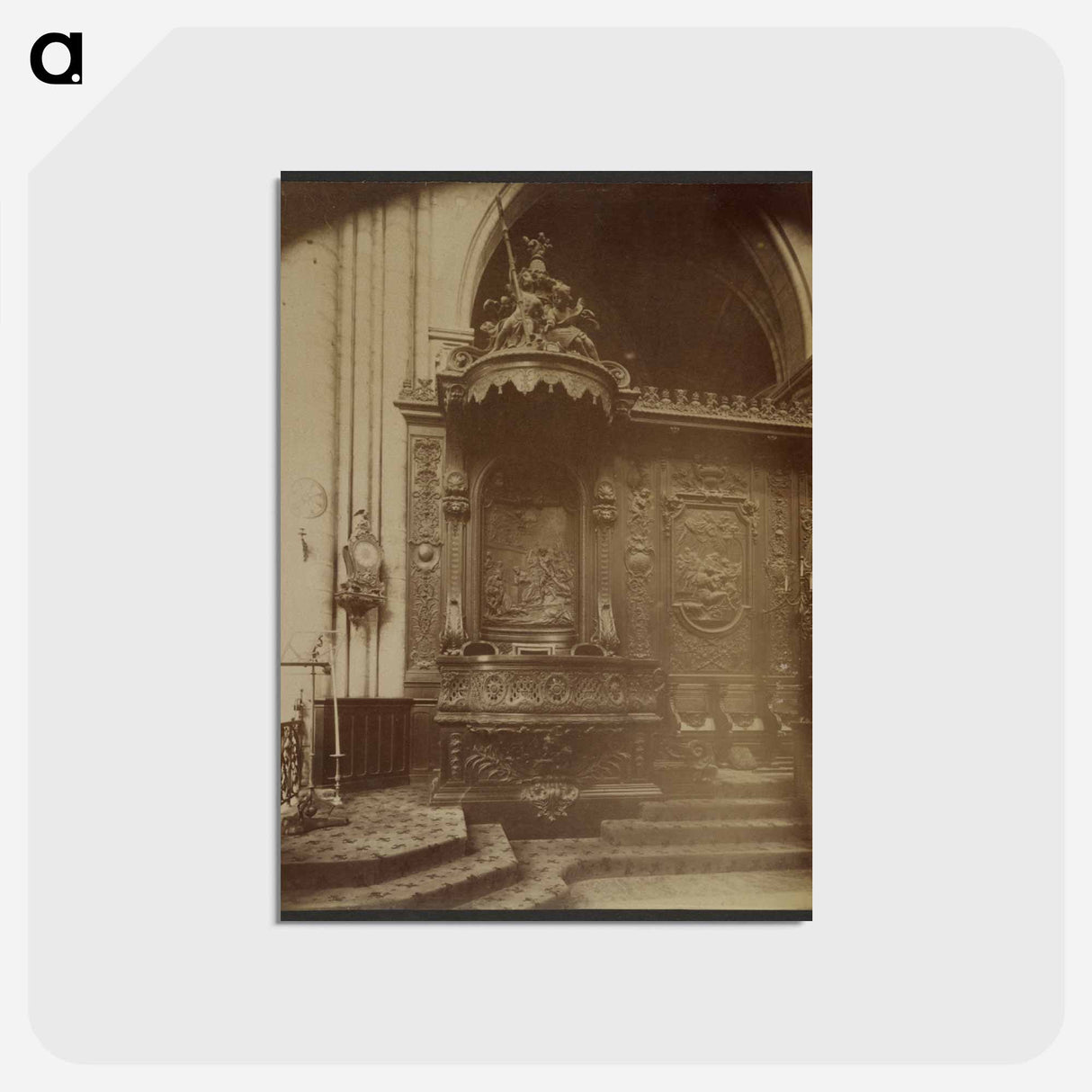 アートポストカード-Notre-Dame, Stalles
- ウジェーヌ アジェ Postcard.