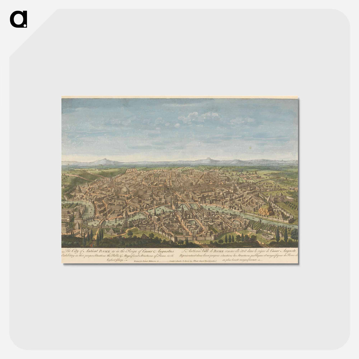 アートポストカード-The City of Ancient Rome as in the Reign of Caesar Augustus
- イェール大学アートギャラリー Postcard.