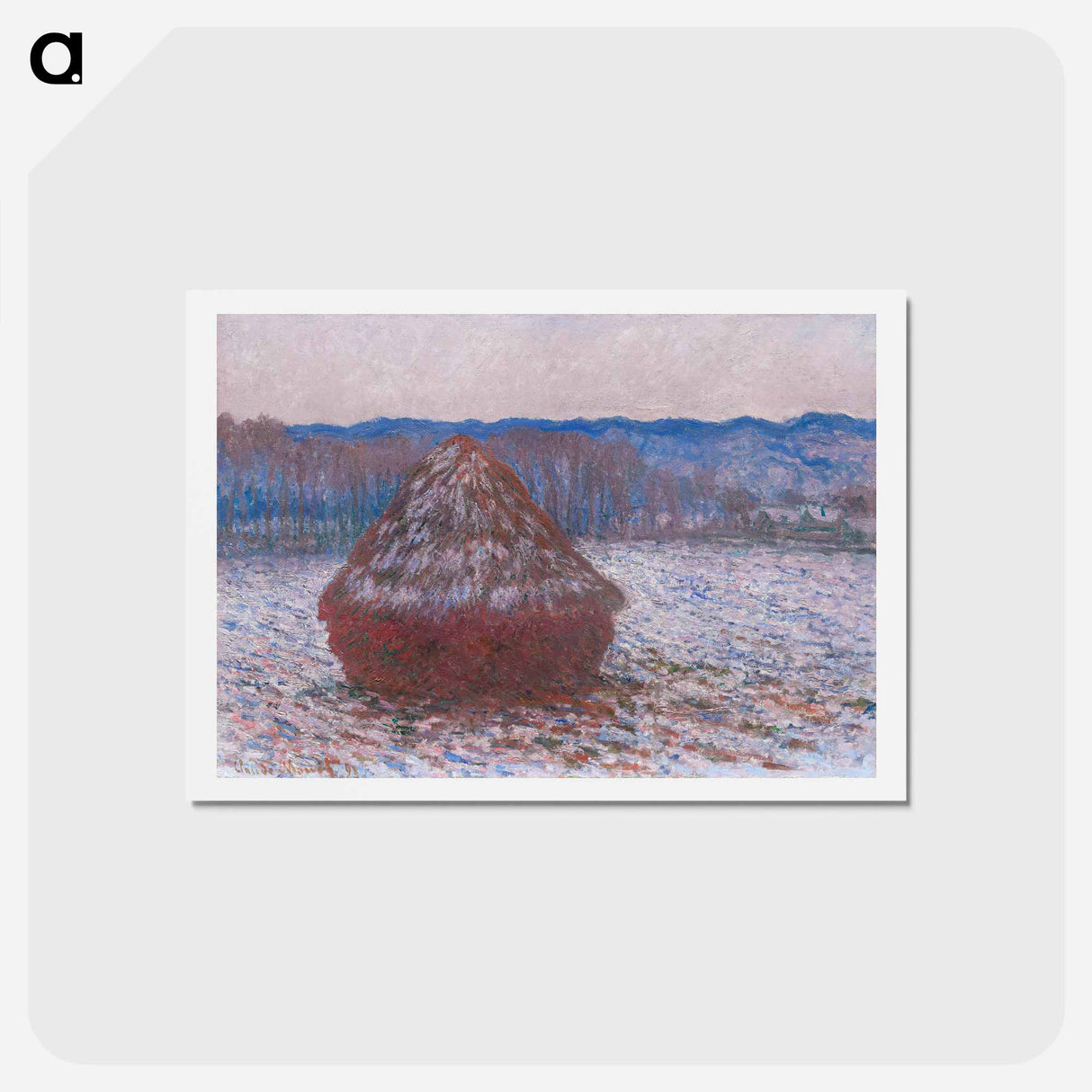 アートポストカード-Haystacks - クロード モネ Postcard.