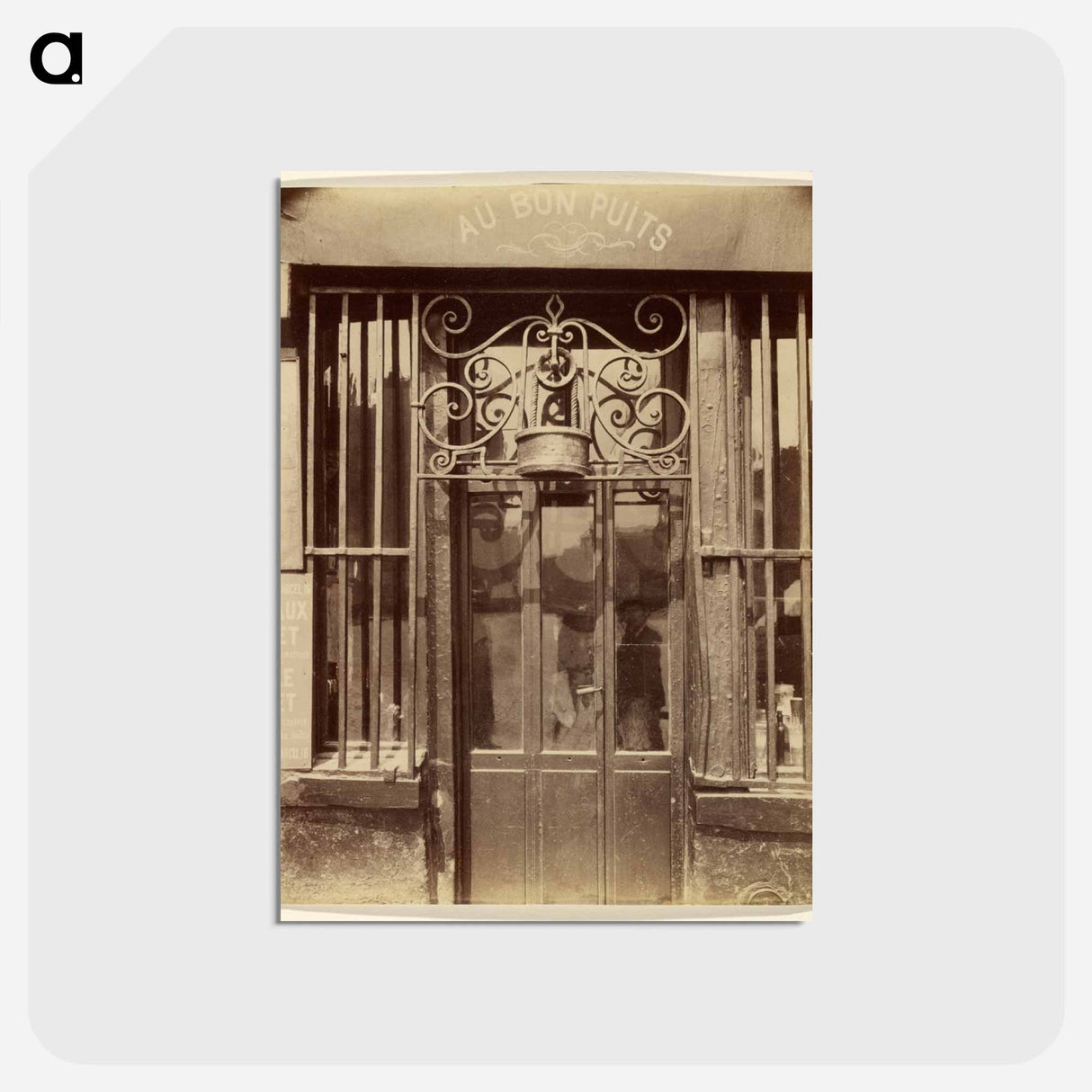 アートポストカード-Au bon puits, rue Michel Le Conte, 36
- ウジェーヌ アジェ Postcard.
