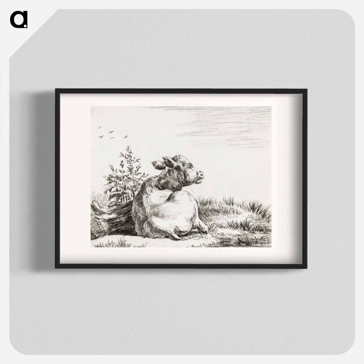 Lying cow - Jean Bernard Poster.