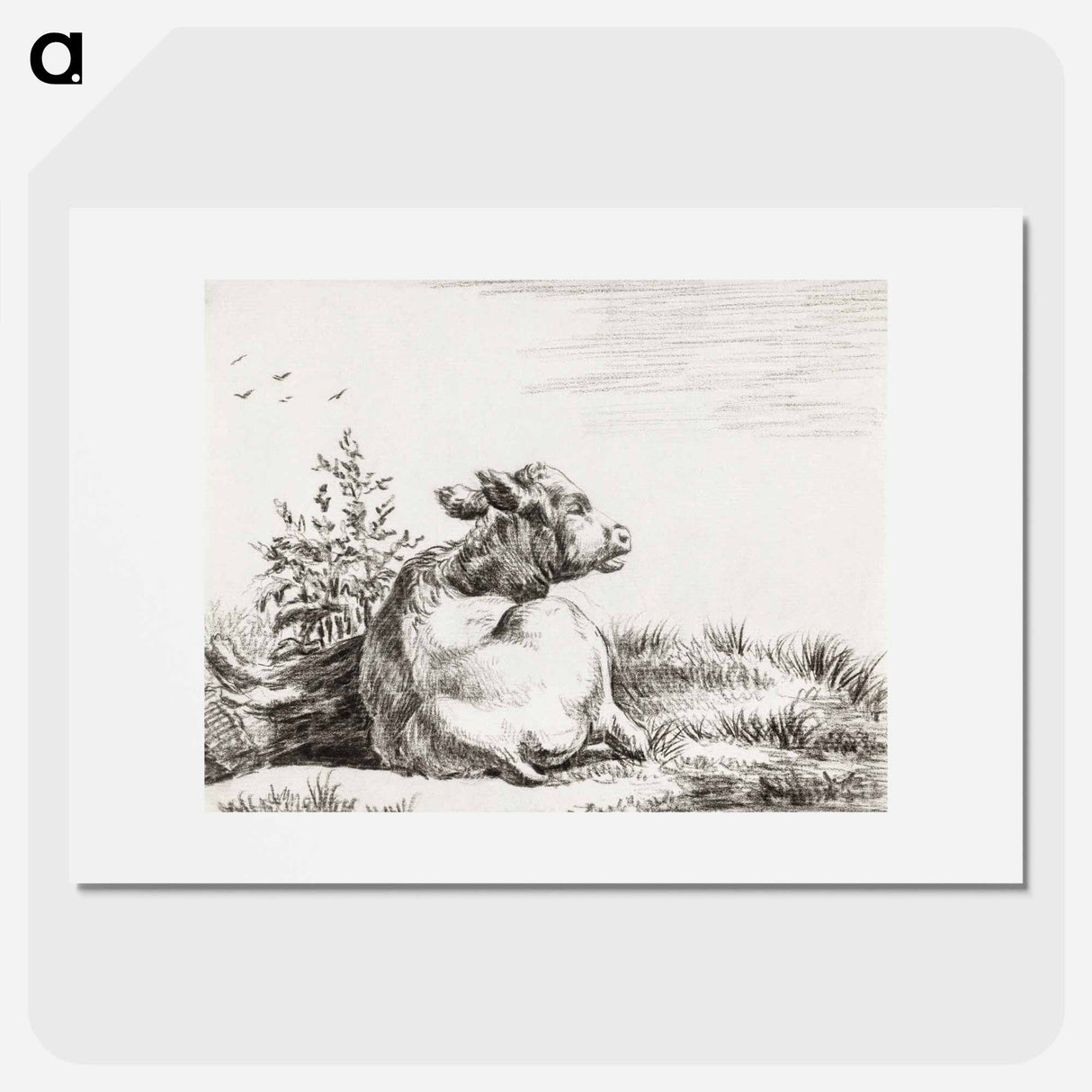 Lying cow - Jean Bernard Poster.